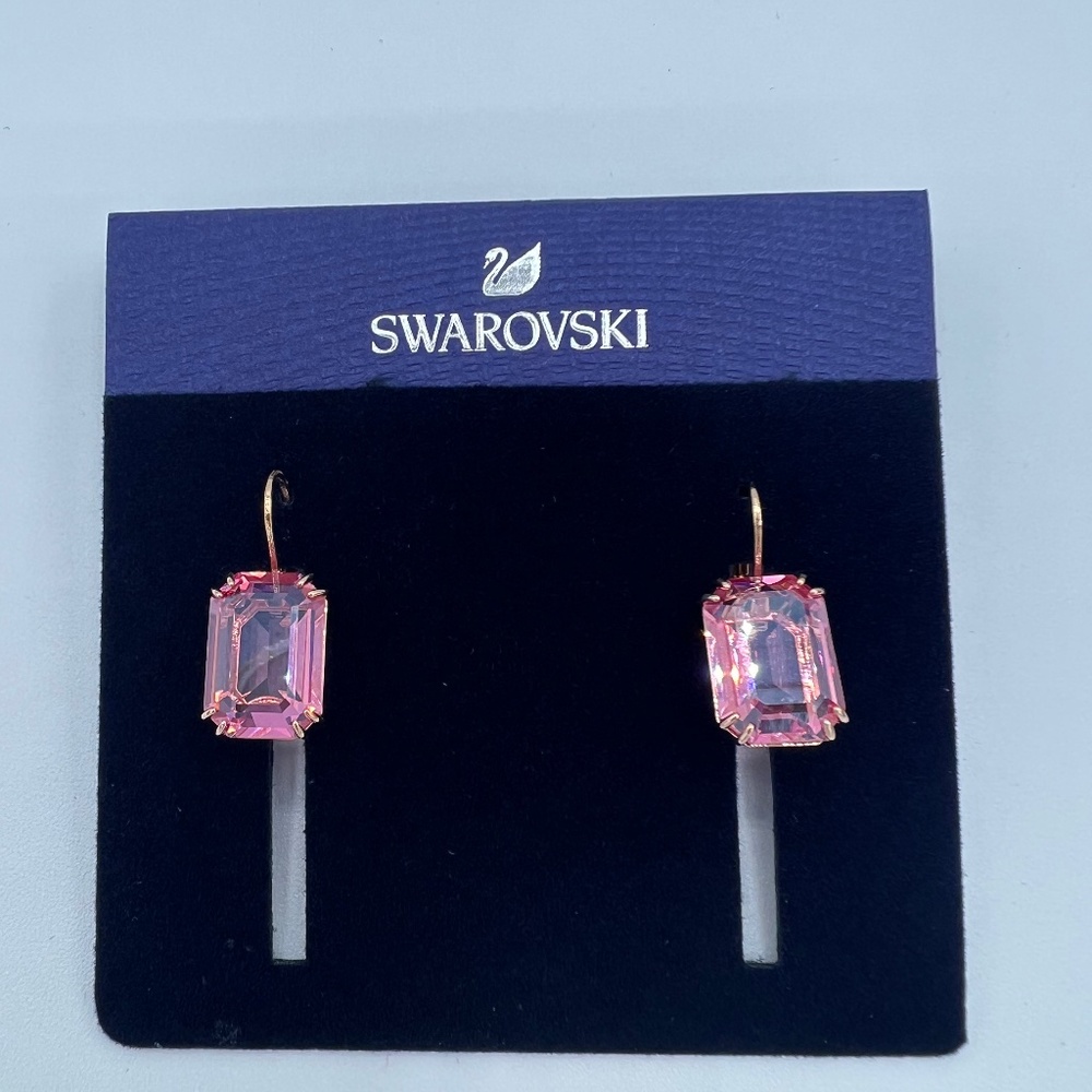 New Swarovski Millenia Drop Earrings - Octagonal Cut - Never worn in box